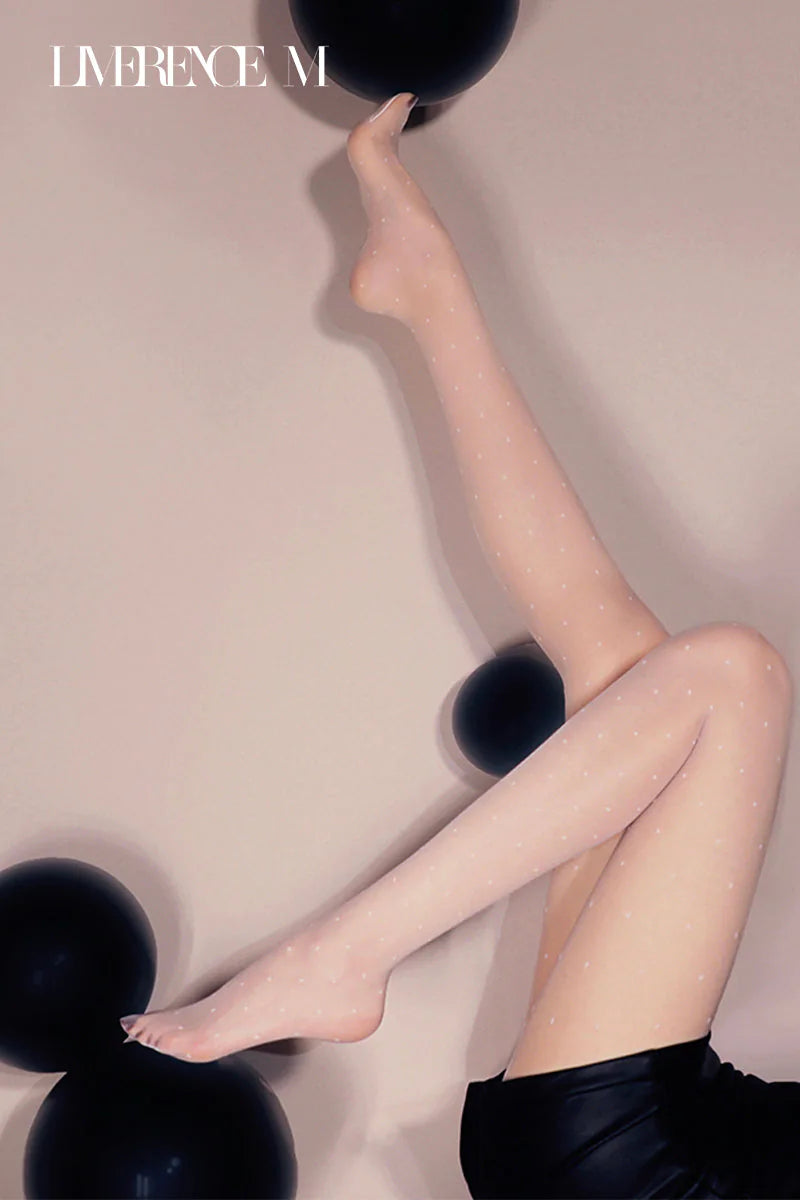 Polka Dot 5D Jacquard Pantyhose product image 3