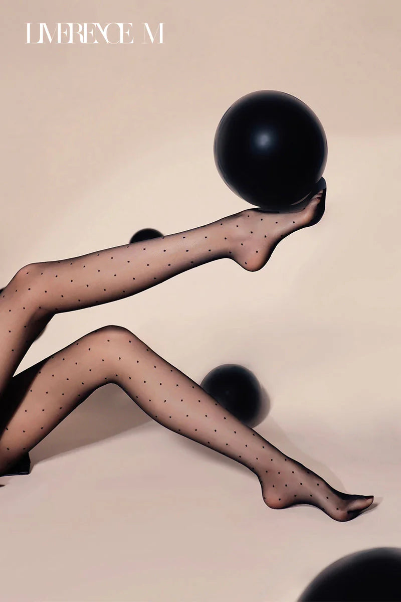 Polka Dot 5D Jacquard Pantyhose product image 7