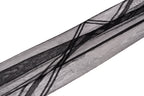 Kuroband 5D black geometric-line sheer fabric detail