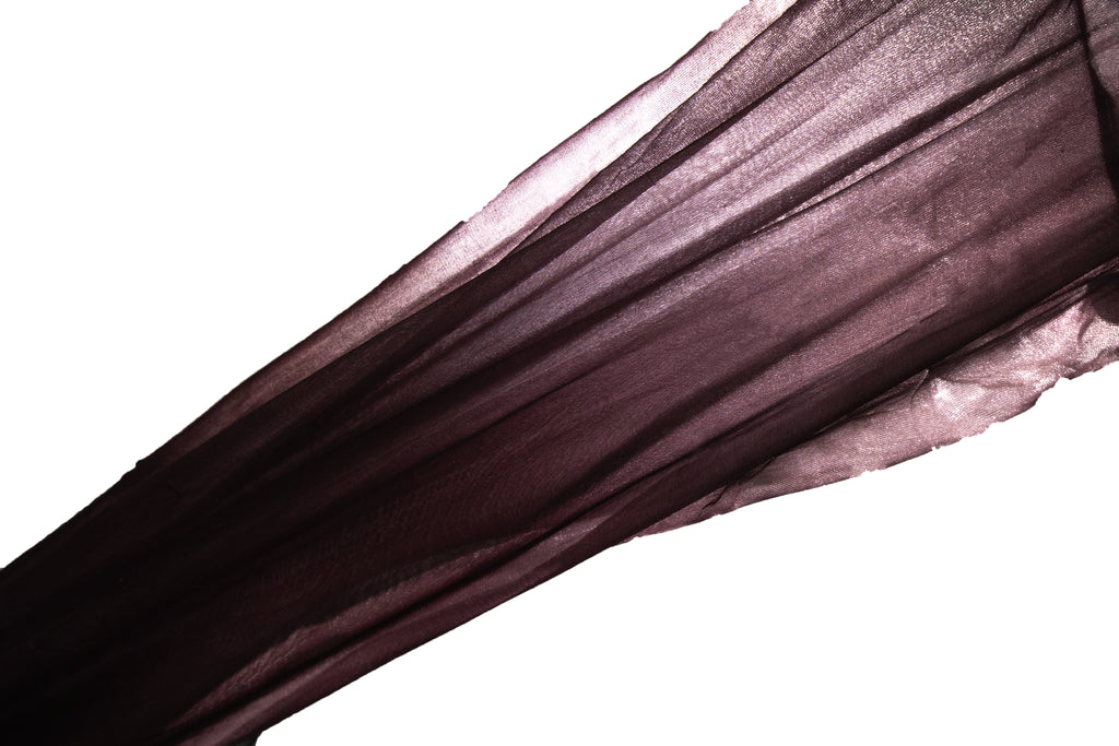 Close-up of Prism 15D burgundy sheer stretch fabric