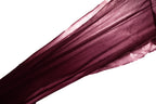 Prism 15D burgundy sheer stretch fabric detail