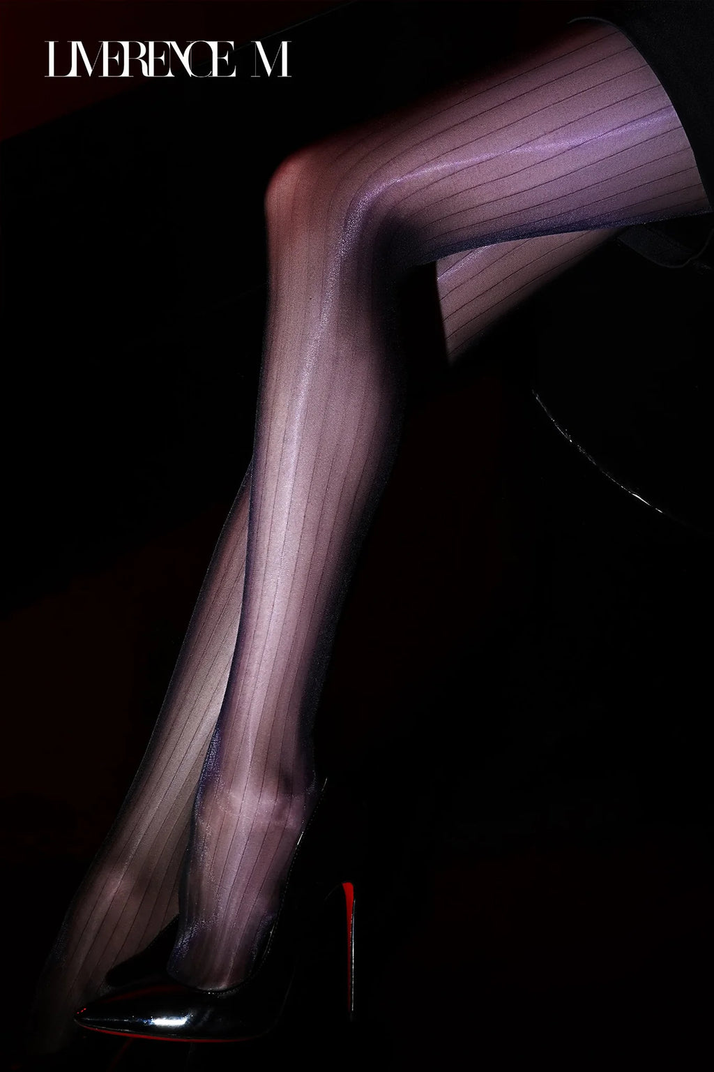 Prism 3D Vertical-Stripe Pantyhose product image 10